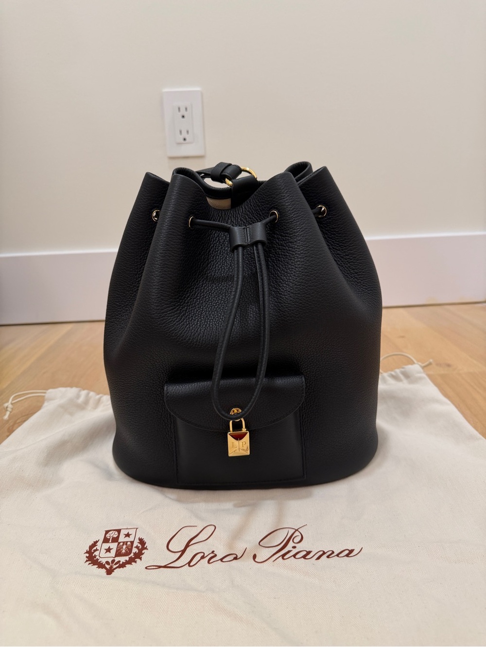 Loro Piana Extra Drawstring Backpack L27